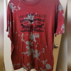 Bleach up-cycled Levi's t shirt